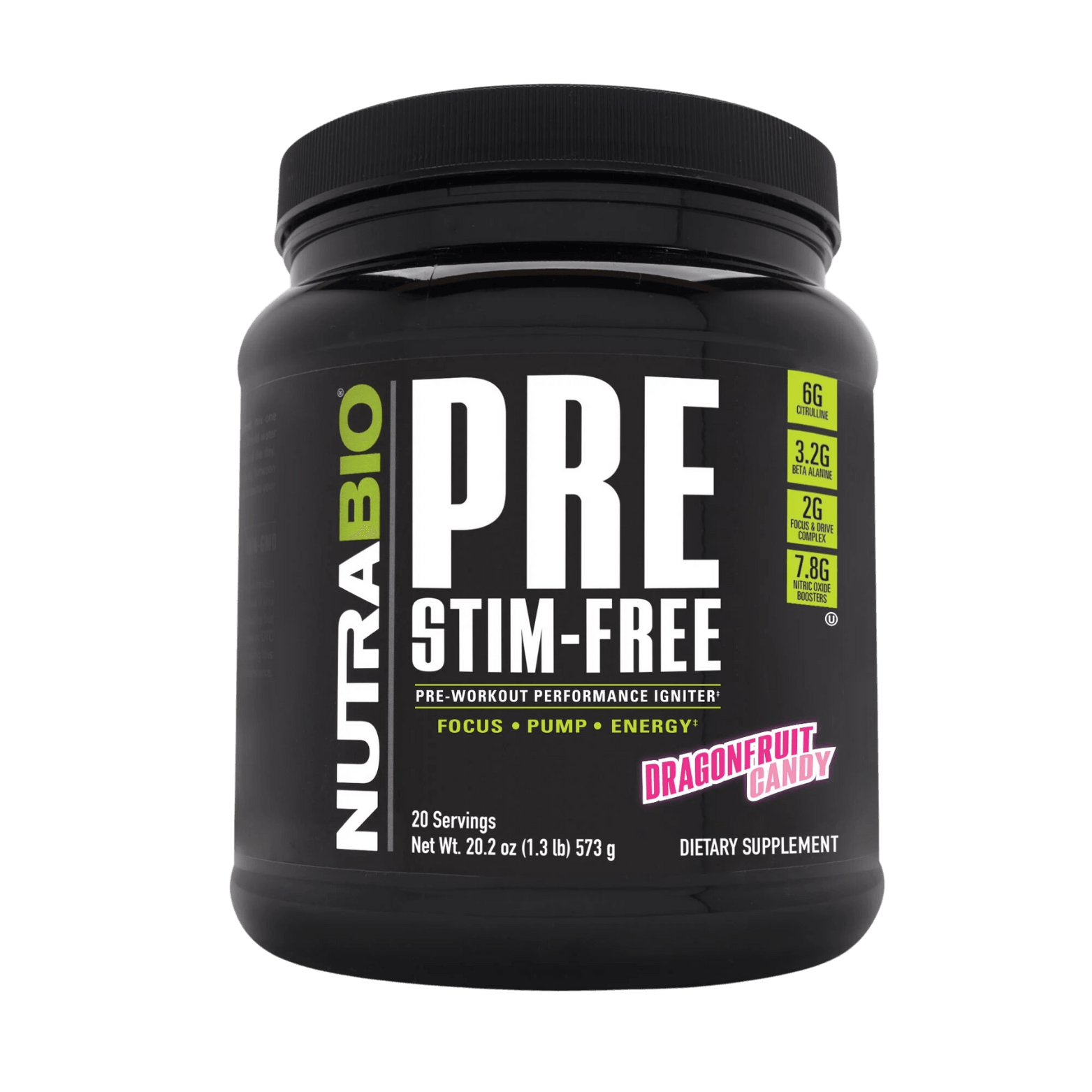 PRE WORKOUT STIMULANT FREE - 20 Serving - Competitive Edge Nutrition