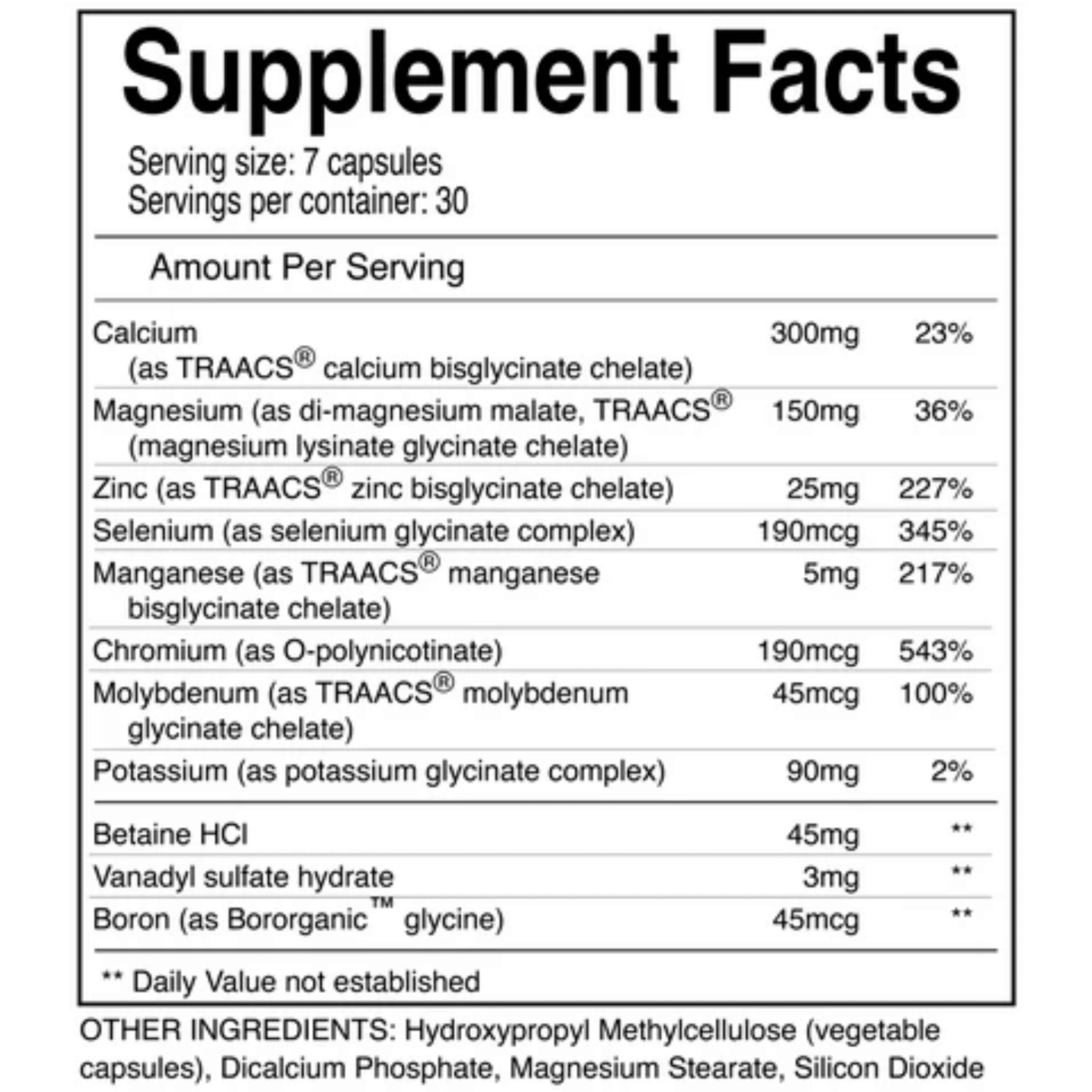 COMPREHENSEIVE MINERAL SUPPORT - 30 Serving - Competitive Edge Nutrition