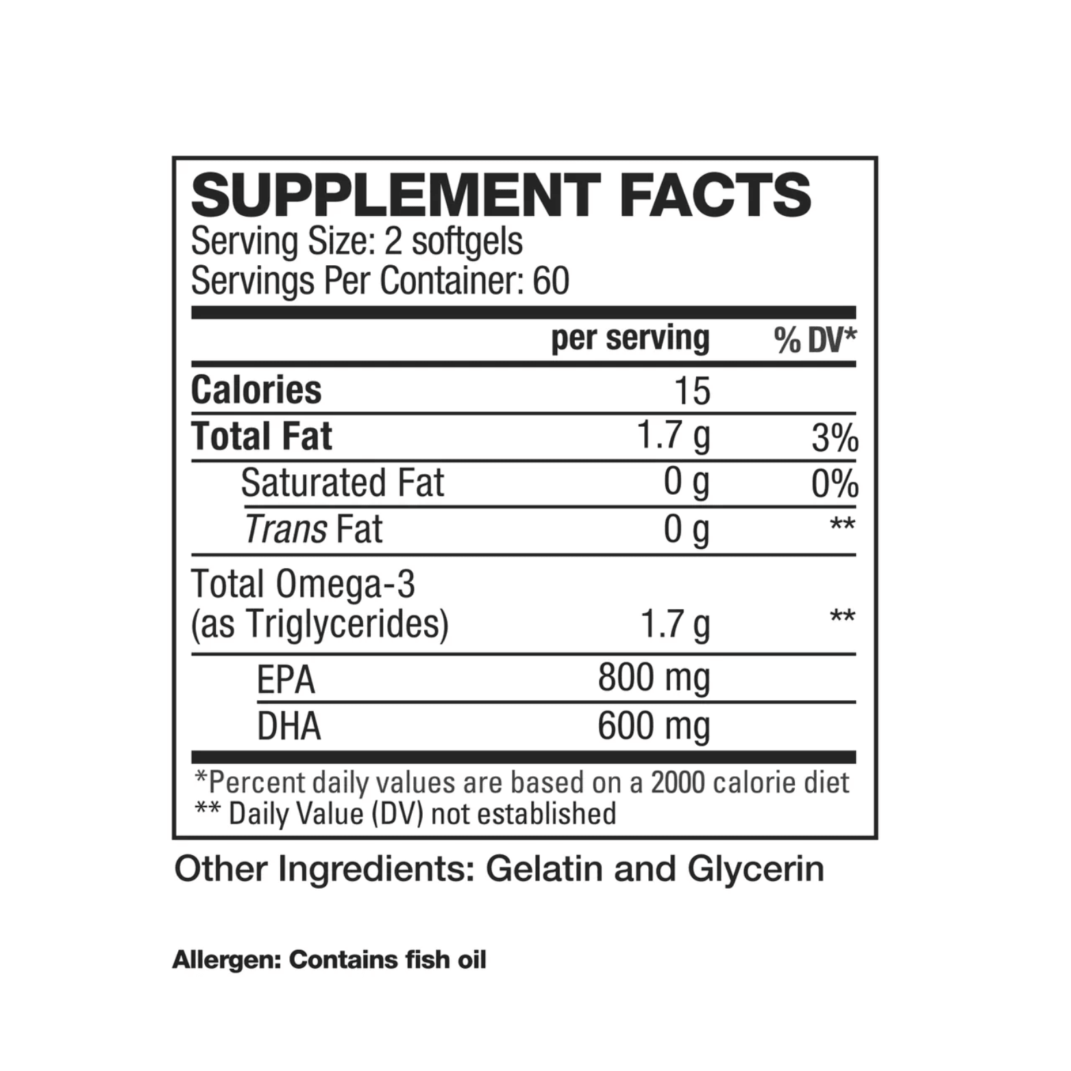 OMEGA-3 - 60 Serving - Competitive Edge Nutrition