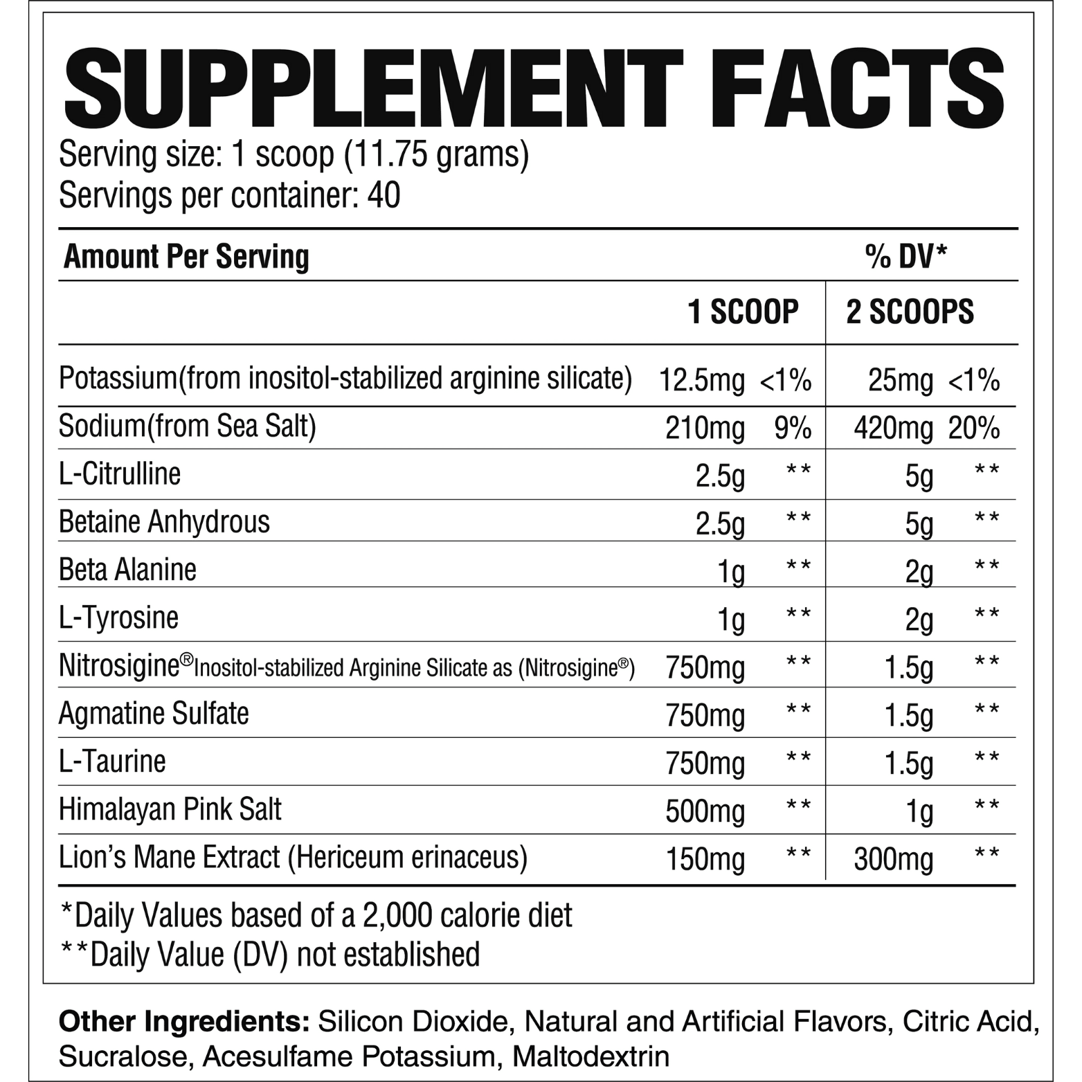 PUMP NON-STIM PRE - 40 Serving - Competitive Edge Nutrition