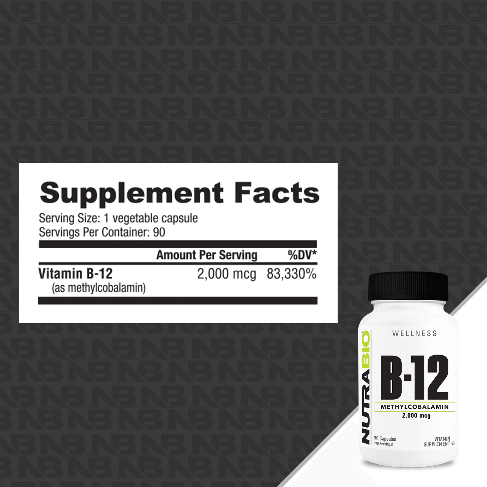 B12 2000mcg -90 Serving - Competitive Edge Nutrition