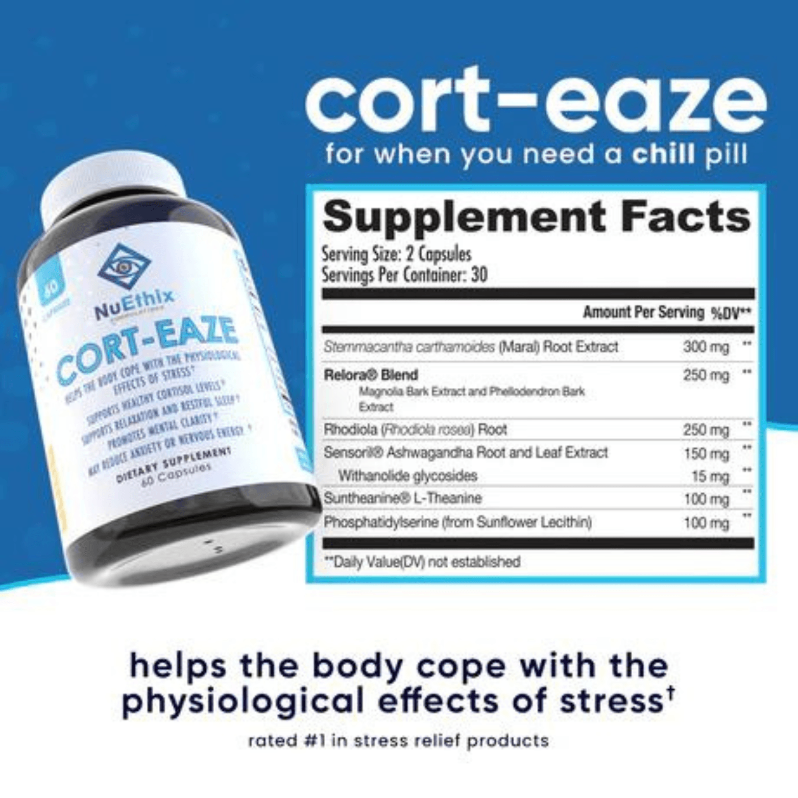 CORT-EAZE STRESS SUPPORT - 30 Serving - Competitive Edge Nutrition