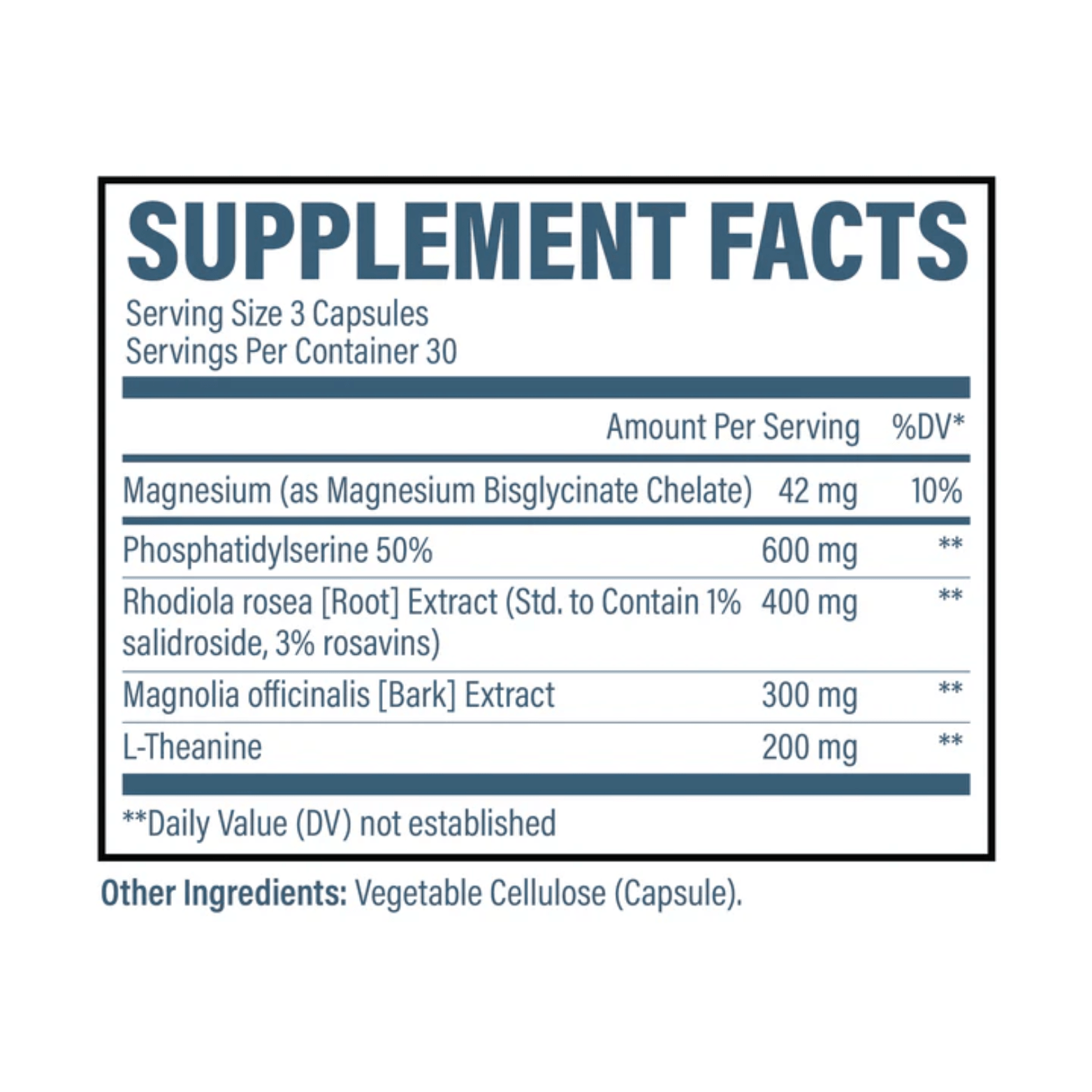 CORTISOL SUPPORT - 30 Serving - Competitive Edge Nutrition