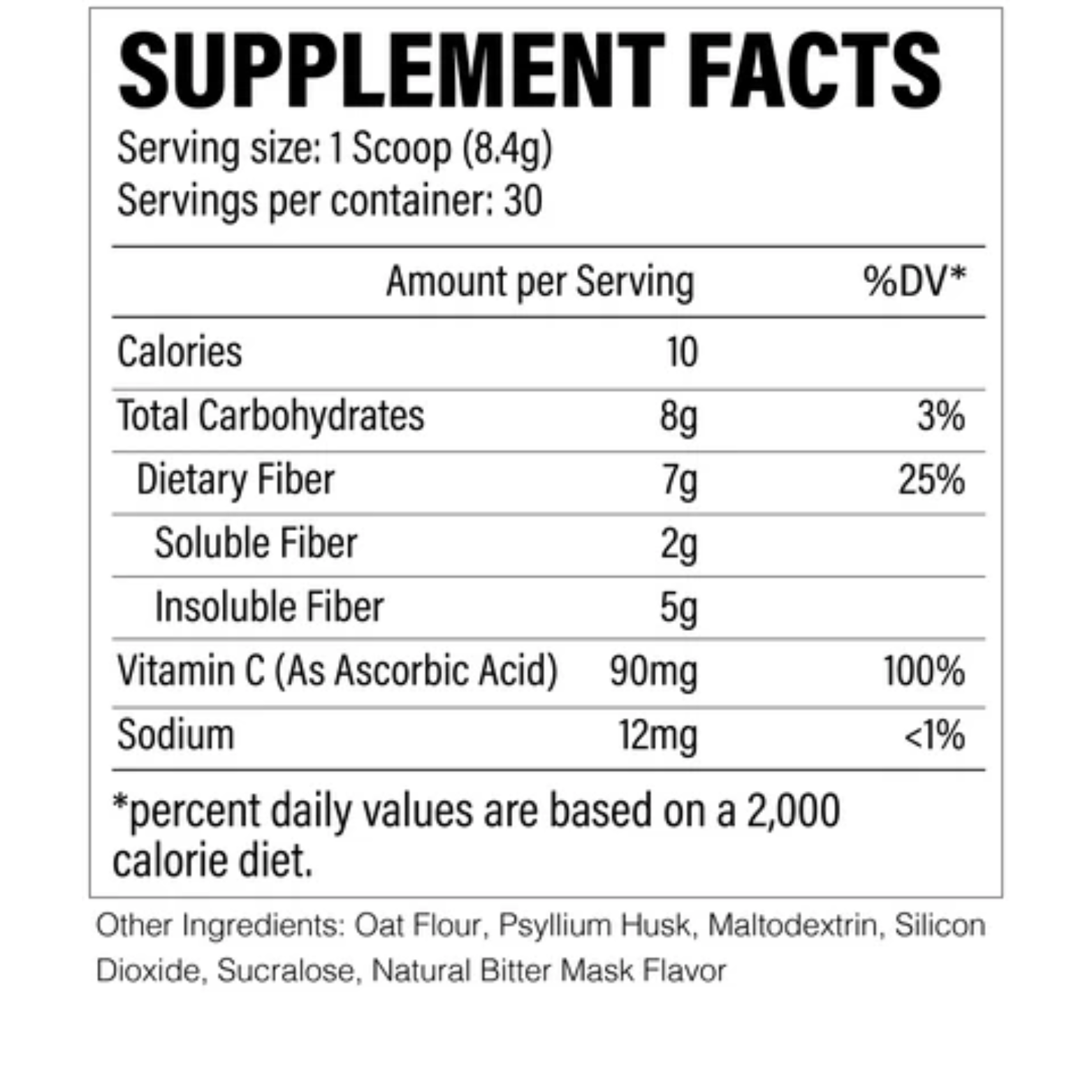 FIBER - 30 Serving