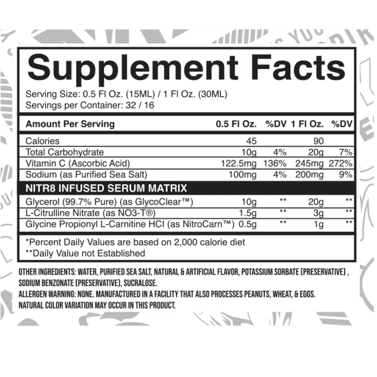 FSU-NITRUM NON STIM PUMP - 32/16 Servings