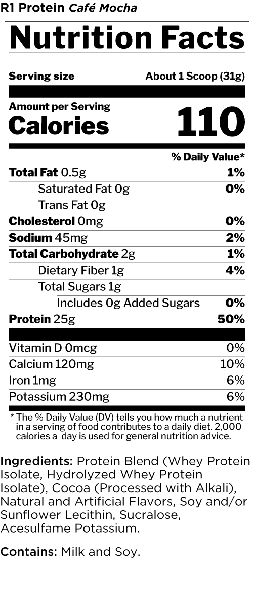 R1 PROTEIN - 28/30 serving - Competitive Edge Nutrition