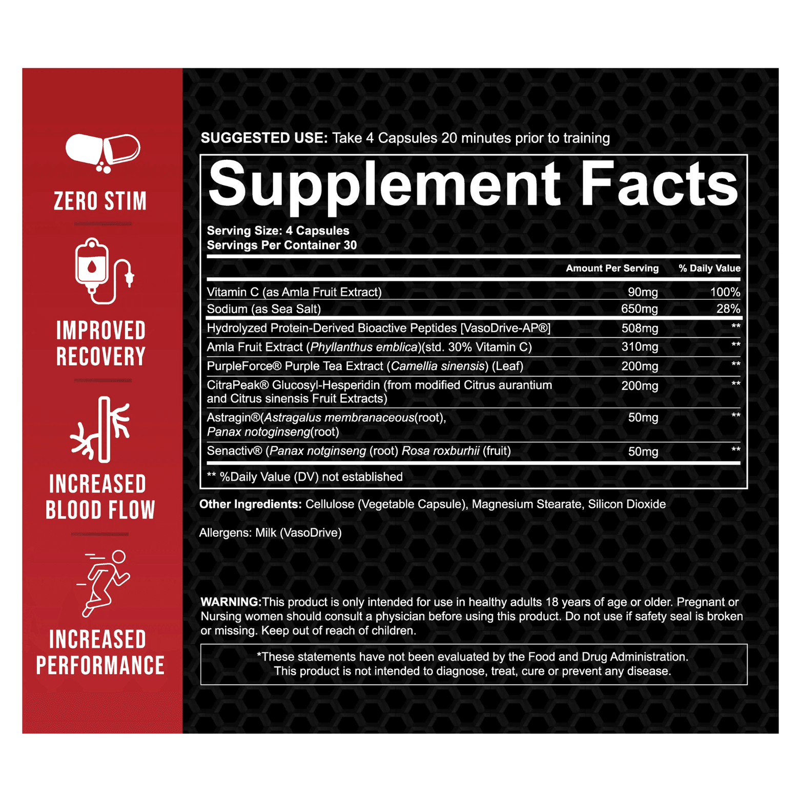 CITRAPUMP NON STIM PUMP CAPS - 30 Servings - Competitive Edge Nutrition