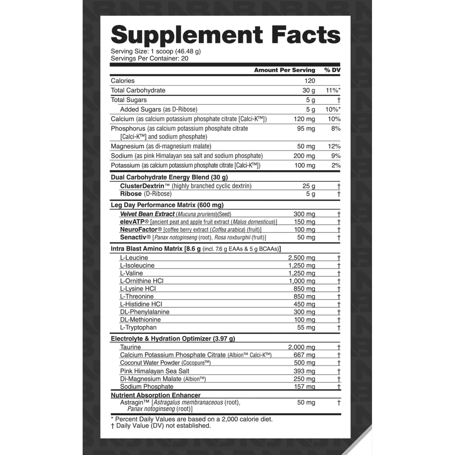 LEG DAY INTRA FUEL - 20 Serving - Competitive Edge Nutrition